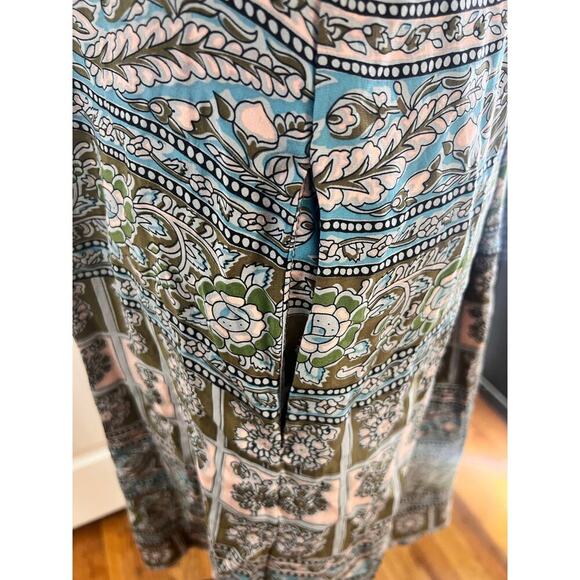 NWOT Anthropologie Sunner S Silk Boho Chic Floral Peasant Dress - Picture 5 of 6